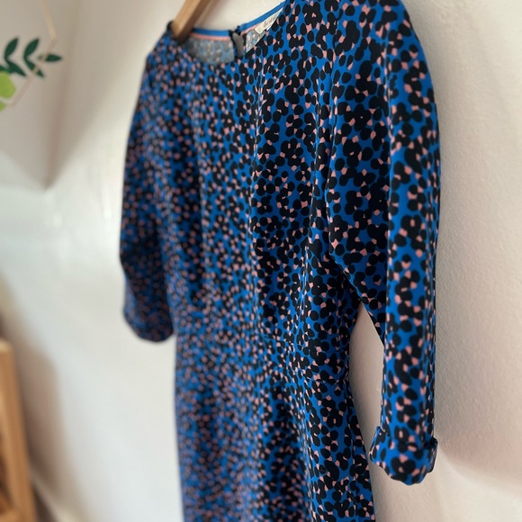 🎈Host Pick🎈EUC Boden tea dress 2P retro print waistband knee length 1/2 sleeve - Picture 7 of 15